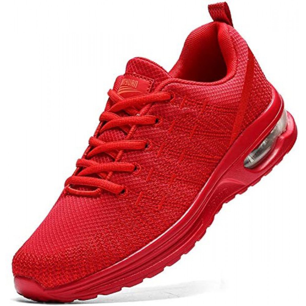 Men's Athletic Gym Tennis Sneakers Lightweight Walking Running Shoes Red
